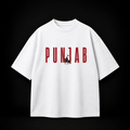 Punjab Heritage Oversized T-Shirt – Premium 240 GSM French Terry Cotton | White