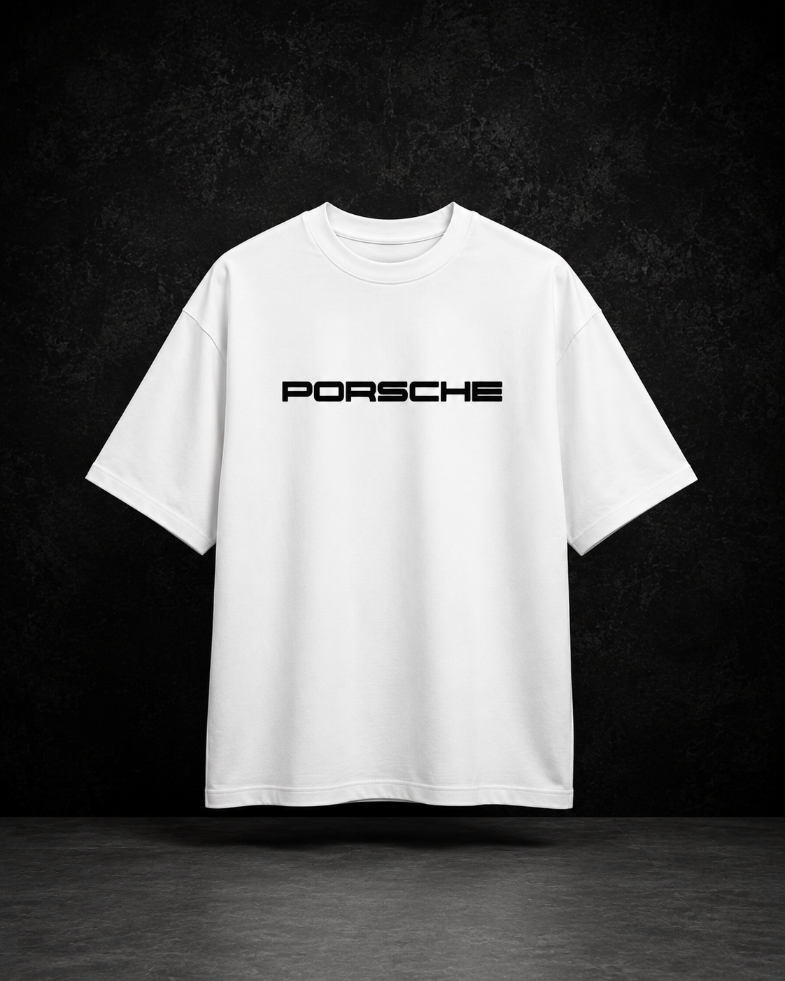INKVERSE 911 Porsche Graphic Oversized Boxy-Fit T-Shirt – White | 240 GSM Premium Cotton
